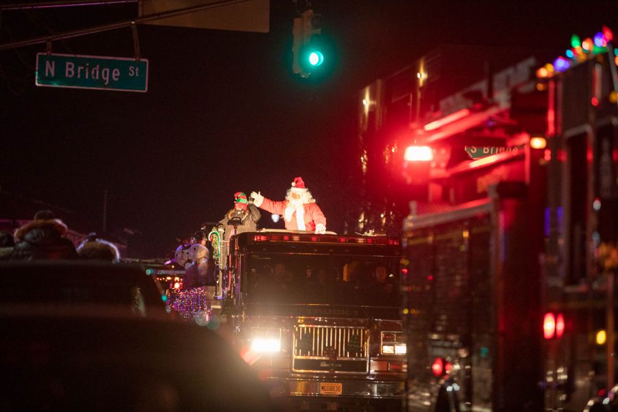 Somerville New Jersey Holiday Parade and First Responders Night in